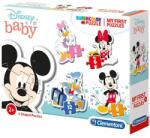 Clementoni Mickey Mouse 4 in 1 Supercolor puzzle formă - Clementoni (20819) Puzzle