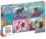 Clementoni Puzzle Ariel, mica sirenă 4 în 1 cu 12, 16, 20 și 24 de piese - Clementoni (21533) Puzzle