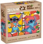 Lisciani Lilo și Stitch aventură fructată 2 în 1, puzzle Eco mini de 48 de piese și carte de colorat 35x25cm - Lisciani (111114) Puzzle