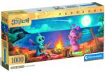 Clementoni Disney+Stitch - Picnic pe plajă panoramă puzzle 1000 de piese - Clementoni (37061C) Puzzle