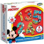 Luna Mickey Mouse numere puzzle 15 bucăți (000562895) Puzzle