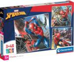 Clementoni Spiderman puzzle 3x48 piese Supercolor - Clementoni (25316) Puzzle