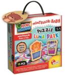 Lisciani Montessori baby lemn puzzle - Parc de distracții (LIS96855) Puzzle