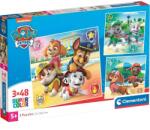 Clementoni Patrula Cățelușilor puzzle Supercolor de 3x48 piese - Clementoni (25301) Puzzle