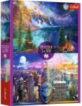 Trefl Puzzle de 2x500 de piese cu tema Bulevardul American - Trefl (37500) Puzzle