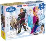 Lisciani Frozen 2 în 1 maxi puzzle de 35 piese și carte de colorat 70x50cm - Lisciani (46867) Puzzle