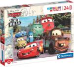 Clementoni Cars Pe Drumul 24 piese maxi supercolor puzzle - Clementoni (24239) Puzzle