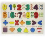 Magic Toys Numere și forme lemn puzzle forme (MKO361136) Puzzle