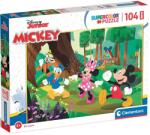 Clementoni Mickey Mouse și prietenii săi în aventura din pădure puzzle maxi supercolor de 104 piese - Clementoni (23772) Puzzle