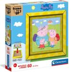 Clementoni Peppa Pig puzzle cu ramă 60 bucăți - Clementoni (38809) Puzzle