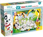 Lisciani Disney 101 Dalmațieni 2 în 1 maxi puzzle cu 24 piese și carte de colorat 70x50cm - Lisciani (86641) Puzzle