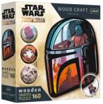 Trefl Wood Craft: Star Wars - Mandalorianul 160 de piese puzzle premium din lemn - Trefl (20186) Puzzle