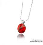 Saját készítésű ékszer Swarovski RIVOLI KRISTÁLY MEDÁL - 14mm -es