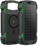 4smarts Powerbank Solar TitanPack Rugged UltiMag 20000mAh napelemes, zöld