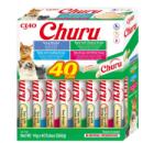 Inaba Foods Churu Cat Varieties Recompense Cremoase cu Ton si Fructe de Mare, 40 buc