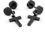 Troli Stílusos acél fülbevaló Kereszt KS-141