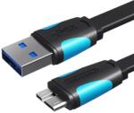 Vention VAS-A12-B025 USB kábel USB 3.2 Gen 1 (3.1 Gen 1) 0, 25 M USB A Micro-USB B Fekete (VAS-A12-B025)