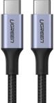 UGREEN USB Type-C/ USB Type-C kábel QC 3.0 FCP 480 Mbps gyorstöltéssel 3A 1m szürke (70427 US316)