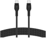 Belkin Cablu Belkin BOOST CHARGE PRO Flex USB-C catre USB-C 2.0, Silicon impletit, 2M, Negru (BEL-0125)
