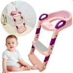  Gyermek lépcsős wc ülőke szűkítő - rózsaszín (00055)