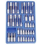 Genius Tools Imbusz, Torx, XZN Dugókulcs Készlet 42 db-os 1/2