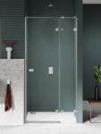 NEW TRENDY Avexa Nickel Brushed uși de duș 110 cm înclinabilă nichel periat/sticlă transparentă EXK-8464 (EXK8464)