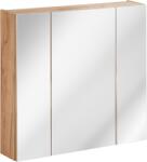 Comad Capri Oak dulap 80x16x75 cm cu oglinda alb-stejar CAPRI OAK 843A FSC (CAPRIOAK843AFSC)