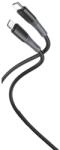 XO NB-Q226A USB-C-Lightning adatkábel (Fekete) - 1 m, 27W