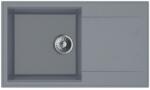 MOFÉM Zenit 78 1B1D gránit mosogató, szürke 760012802G7 (760012802G7)