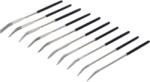 BGS technic Gyémánt Tűreszelő Készlet - Hajlított 140 x 3 mm, 10 db