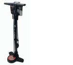 Velotech acél műhelypumpa, nyomásmérős, 11 bar, minden szeleptípushoz, fekete színű