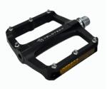 Velotech Freestyle alu platform pedál, ipari csapágyas, cserélhető szegecsekkel, 350g, fekete színű