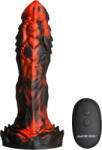 Creature Cocks Inferno Cock Vibrating Silicone Dildo Black-Red Vibrator