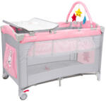 Juju Patut pliant 2 nivele Juju Sleepy Baby, Hunny Bunny (JU7970-Hunny-Bunny)