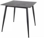  Étkezőasztal RION 80x80 cm kerámia asztallappal, fekete márvány