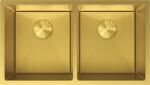 Mexen Binox chiuvetă de oțel inoxidabil 2 compartimente 800 x 450 mm, auriu HC - 6421802000-55HC (6421802000-55HC) Chiuveta