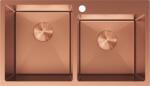 Mexen Xorin chiuvetă din oțel inoxidabil cu 2 compartimente 780 x 450 mm, cupru - 6441782000-65 (6441782000-65) Chiuveta