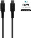FIXED FIXDLS-CC12-BK USB-C Apa - USB-C Apa 2.0 Adat és Töltőkábel - 1, 2 m, Fekete (FIXDLS-CC12-BK)