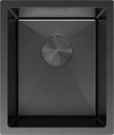 Mexen Trixo chiuvetă de bucătărie din inox 1 compartiment 370 x 440 mm, negru - 6412371000-70 (6412371000-70) Chiuveta