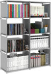 Leziter Könyves szekrény LKSZ-01 szürke (LKSZ-01) - platinashop