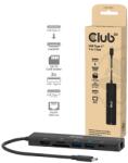 Club 3D USB Hub - CSV-2553 (USB-C to USB-C, 2xUSB-A, HDMI, RJ45, SD/MicroSD, 100W PD, 4K60hz) (CSV-2553) - smart-otthon