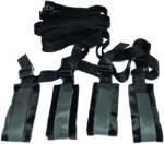 Sex&Mischief S&M - set bondage pentru pat - curele imobilizare - negru