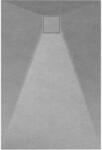 Welland kőhatású zuhanytálca szifonnal 80 x 120 cm - szürke (GT-12080SS)