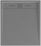 Welland kőhatású zuhanytálca szifonnal 80 x 90 cm - szürke (GT-9080LS)