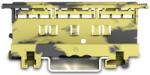WAGO Rögzítő adapter a Wago 221-eshez 4 mm2, kalapsínre/csavaros szereléshez, sötét szürke-sárga (221-500/000-053) (221-500/000-053)