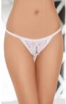  Szexi nyitott csipkés tanga - fehér - s/l