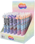 Nebulo Zselés toll radírozható, Vicces Cicák, 36 db/display Nebulo (DT-VC) - cartridge