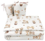  Baby Shop 3 részes ágynemű garnitúra - zsiráf bézs/rózsaszín