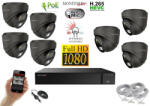 Monitorrs Security - Hybrid Light IP kamerarendszer 7 kamerával 2 Mpix GD - 6212K7