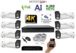  MS - 4k AI IP park kamerarendszer switchel 7 kamerával 8 Mpix - 6380K7B